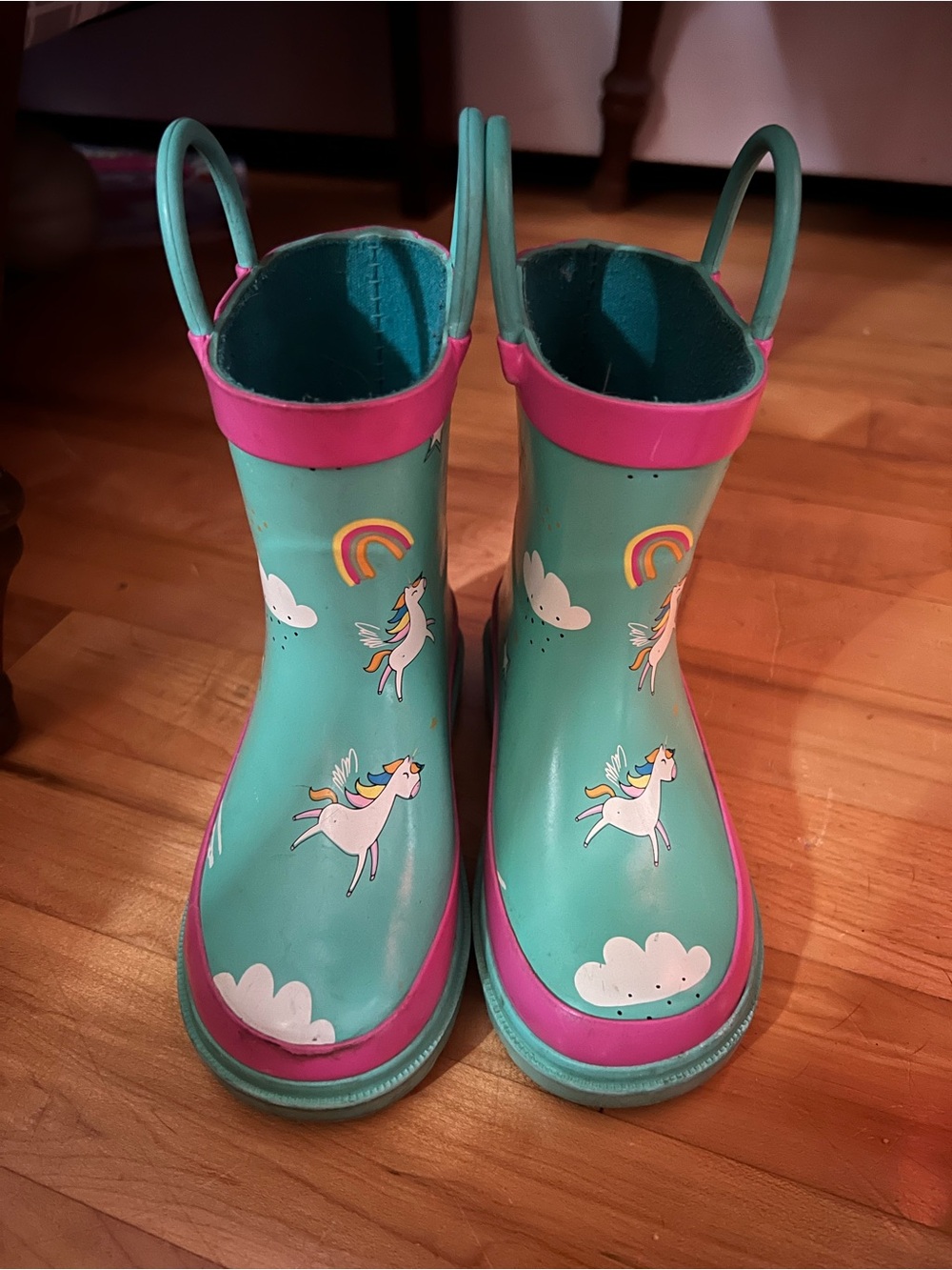 Girls Unicorn Rain Boots